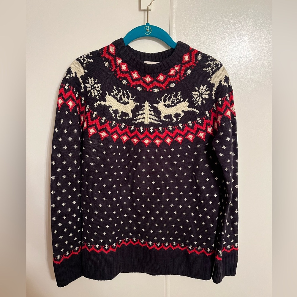 Kiel James Patrick Dashing Through The Snow Sweater Navy XS